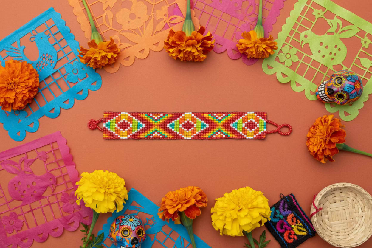 Chaquira Beaded Bracelet