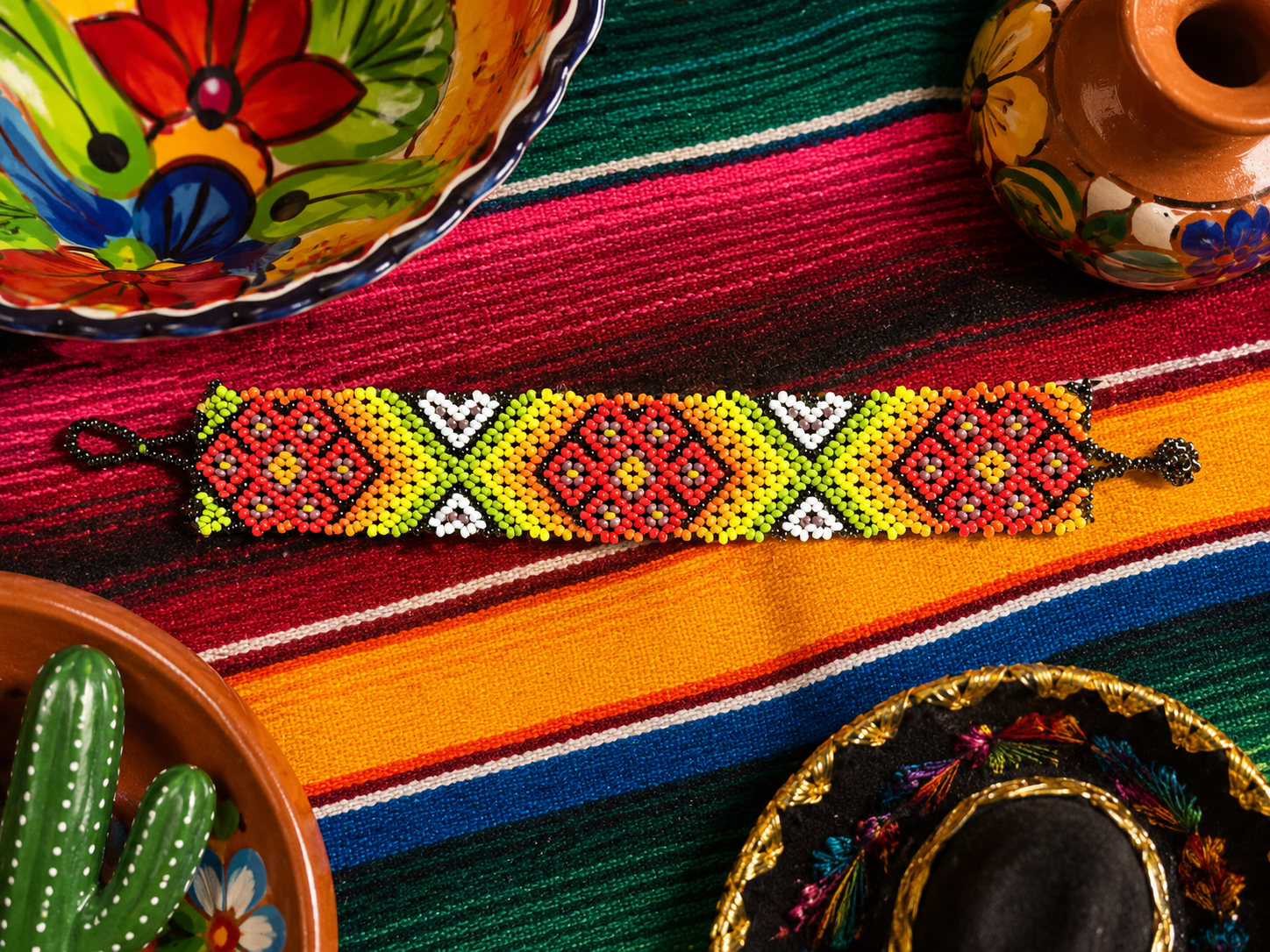 Chaquira Beaded Bracelet 